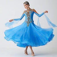 Yundance – nouvelle robe de danse moderne avec des pierres, robe de danse de salon standard international, B-2186