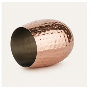 Pure Hammered <b>Copper</b> Mule Mugs Stemless <b>Copper</b> Wine Glass & Cocktail Tumbler Eco-Friendly Drinkware for Home Bar Gifts - Product Image 2