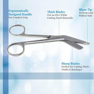 ชุดอุปกรณ์ตรวจวัดทางการแพทย์สำหรับนักเรียน 7 ชิ้น ประกอบด้วย ค้อนสะท้อนเสียง C128 C512 ตะเกียงวัดเสียงสะท้อน  ไม้บรรทัดวัดรูม่านตา  ผ้าพันแผล และกรรไกร - Product Image 6