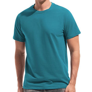 T-shirt à manches courtes col rond en coton biologique 220 g/m² respirant, coupe européenne, toucher doux, idéal pour le quotidien et l'été – Grande Vente - Product Image 1