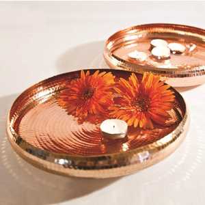 Accessoires de table en métal Urli Diya, lot de bols Diya pour la décoration intérieure, idéal pour la décoration de la maison à l'occasion de Diwali - Product Image 1