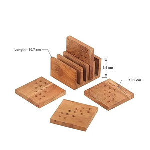 Premium Quality Wooden <b>Coasters</b> Handcrafted <b>Table</b> Accessories for Dining <b>Table</b> or Office Desk Available at Export Price - Product Image 4