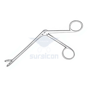 Forceps de coupe nasale Weil Blakesley Fig. 5 flûtes droites de 19 cm / 7-1/2 pouces avec manche de 12 cm / 4-3/4 pouces, professionnelles - Product Image 4