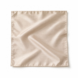 Serviette de table en soie brodée sur mesure, couleur champagne, pour mariage, broderie machine, vente en gros, taille personnalisée - Product Image 2