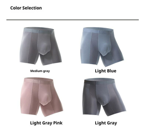 <b>Custom</b> Men's Cotton <b>Boxer</b> Briefs Tag Free Comfortable Underwear OEM ODM Factory Wholesale Manufacturer - Product Image 1