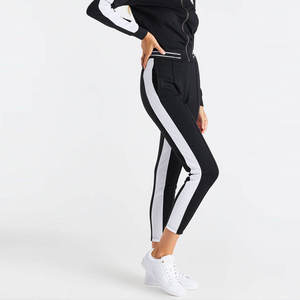 100% Polyester Canvas Winter Women's Casual Trouser Comfortable Breathable Lightweight with Custom Logo with side stripes - Product Image 5