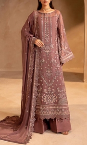 Traje Anarkali largo bordado en color malva, estilo indio-pakistaní, ideal para novias, Shalwar Kameez, vestido de fiesta. - Product Image 1