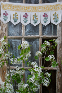 Guirnalda Decorativa Personalizada con Estampado de Hojas, de Algodón Ecológico Lavable, Estilo Art Deco para Ventanas, Puertas y Sala de Estar - Product Image 4