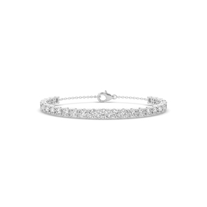 Bracelet en diamant rond de 7,12 carats cultivé en laboratoire, en argent 925 plaqué or, style unique, léger, pendentif de fiançailles pour femmes - Product Image 1