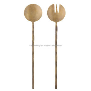 เซิร์ฟเวอร์สลัดโลหะด้ามสมดุลที่สะดวกสบายการส่งเสริมการเคลื่อนไหวที่สม่ำเสมอราบรื่นเมื่อโยนสลัด - Product Image 1