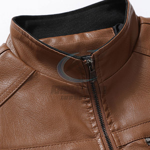 Chaqueta de Invierno de Cuero para Hombre de Alta Calidad, Fabricada en Pakistán, con Logotipo Frontal Personalizable, Transpirable y Ecológica - Product Image 3