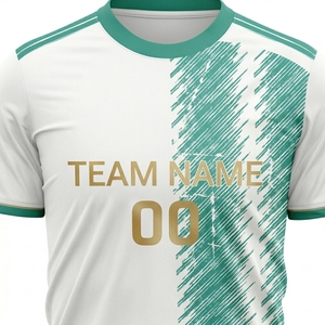 Wholesale New Design <b>Personalised</b> Soccer Uniform 100% Polyester Breathable Mesh Half Sleeve O-Neck Unisex Soccer Apparel for - Product Image 6