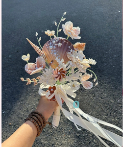 Bouquet de Mariage Écologique Thème Nautique Coquillages Fait Main pour Cérémonie de Plage Souvenir de Ninh Thuan par 99GD - Product Image 2