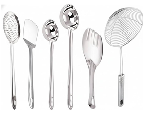 Cuchara de cocina de acero inoxidable, cuchara para servir en restaurantes y hoteles al mejor precio - Product Image 2