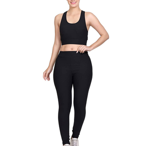 New Arrival Premium Quality Women's Yoga Set <b>Flared</b> <b>Legging</b> Nine Quarter Sleeve Bra for Breathable Custom Brand - Product Image 3