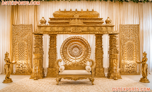 Mandap et scène de mariage sud-indiens au design Manavarai, Mandapam Manavarai pour cérémonie de mariage hindou, Mandap Manavarai pour cérémonie de mariage Telugu - Product Image 2