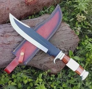 Custom OEM DIY Handmade Industrial Grade Camping Hunting Bowie <b>Knife</b> Clip Point Straight Carbon Steel 3mm <b>Bone</b>+Wood <b>Handle</b> - Product Image 5