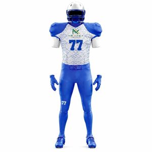Ensemble d'uniformes de football japonais personnalisés pour hommes, maillot en mesh sublimé, pantalon rembourré, tenue de sport d'équipe, kit d'équipement de jeu, vente OEM professionnelle - Product Image 2