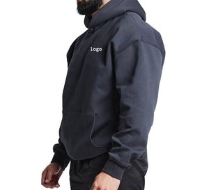 Sweat-shirts à capuche surdimensionnés pour hommes de haute qualité, imprimés sur mesure, en molleton de coton, pour les marques de mode et les collections streetwear - Product Image 3