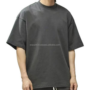 Camisetas Extra Grandes para Hombre de Algodón/Fibra de Bambú de Primera Calidad con Serigrafía, Estilo Urbano, Transpirables y Ecológicas - Product Image 1