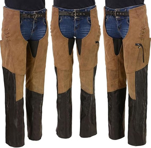 Samroz Sports Leather Premium Leather Motorcycle <b>Riding</b> <b>Chaps</b> for Women Bikers - Product Image 2