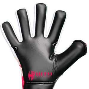 ถุงมือผู้รักษาประตูแบบสั่งทำจากโรงงานโดยตรง ฝ่ามือด้านหน้าทำจากยางลาเท็กซ์เยอรมันหนา 4 มม. ด้านหลังแบบซับลิเมชั่นและหุ้มหัวแม่มือด้วยยางฉีด - Product Image 4