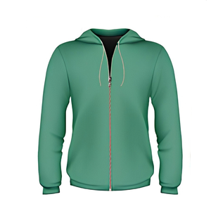 Sweat à capuche streetwear coupe classique, style urbain vintage, épais, zippé, avec motif personnalisé, 100% coton, unisexe, vente en gros, marque privée - Product Image 6