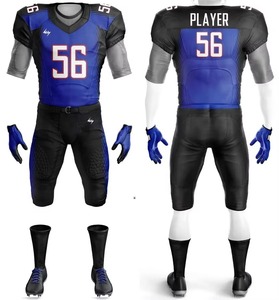 Uniformes de football américain entièrement personnalisés 2026, grande taille, respirants, 100 % polyester, imprimés par sublimation - Product Image 1