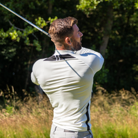 Ensemble de golf respirant et ajusté de haute qualité pour homme, idéal pour le jeu de golf, avec logo personnalisé Hawk Eye Sports, anti-plis