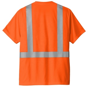 Camiseta de seguridad personalizada de alta visibilidad Diseño ligero y duradero para ropa de trabajo de construcción - Product Image 5