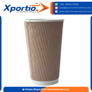 Vaso de Papel Ecológico de 600 ml con Pared Ondulada para Café, 20 oz, Resistente, Apto para Alimentos, Apto para Microondas, Reciclable, con Revestimiento de PE Impermeable - Product Image 2