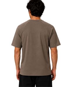 เสื้อยืดแขนสั้นคอกลมสีเทาสำหรับผู้ชาย ทรงโอเวอร์ไซส์ สไตล์ลำลอง สตรีทแวร์  รับสกรีนโลโก้ ผ้าพรีเมียมเนื้อนุ่ม ใส่สบายสำหรับฤดูร้อน - Product Image 2