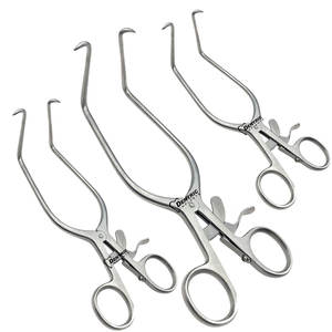 Retractor de Huesos de Acero Inoxidable Weitlaner de 2 Garras, Autoajustable, para Cirugía Ortopédica Veterinaria Manual, Certificado CE DI-CVSI154 Clase - Product Image 1