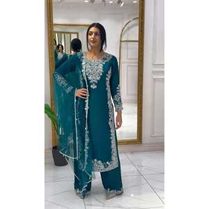 Conjunto de Top XL y Dupatta para mujer con trabajo manual - Product Image 3