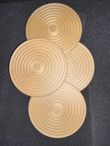 Acacia Wooden Coasters Tableware Mat & Pads for Kitchenware Dining <b>Table</b> Tea & Coffee <b>Walnut</b> Round Coaster - Product Image 4