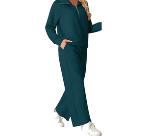 Nouvel Arrivage 2026 – Survêtement Femme Best-Seller à Prix Réduit – Streetwear Décontracté Personnalisé pour Adulte – 100% Coton Uni – Design 2-en-1 – Couleur Personnalisable - Product Image 1