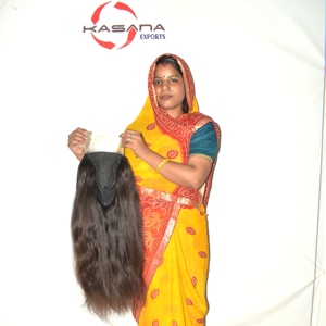 Peluca con Cierre de Encaje 77, Cabello Remy Indio 100%, Aspecto Natural, Sin Pegamento, Pre-Desplumada, Fácil de Aplicar, Encaje Indetectable, Peluca Premium de 450g - Product Image 3