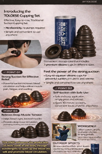 TOLOESE คัปปิ้ง วัสดุที่จดสิทธิบัตรแล้ว ช่วยกระตุ้นการสร้างไนตริกออกไซด์ในร่างกายผ่านการสัมผัสที่ง่ายดาย - Product Image 2