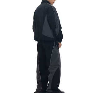 Custom Logo Men's Windbreaker Set Lightweight 2 Piece Tracksuit Jacket and Jogger <b>Pants</b> Sports Suit Streetwear Gym Training Wear - Product Image 6