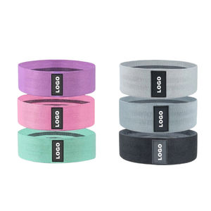 Bandes de Résistance pour Entraînement des Fessiers et des Jambes, Cercles de Yoga Élastiques en Polyester, Coton et Latex pour la Remise en Forme - Product Image 4
