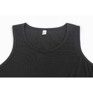 High Quality Polyester/Cotton Men's Formal Gym Sports Tank <b>Top</b> <b>Tie</b>-Dyed Custom Compression Knitted 180g Wholesale Vietnam OEM - Product Image 4