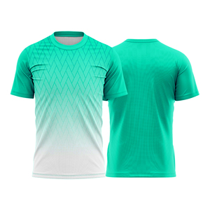 เสื้อฟุตบอลแขนสั้นเนื้อผ้าโพลีเอสเตอร์ 100% น้ำหนักเบา คุณภาพสูง สำหรับสโมสร  รับสั่งทำชื่อทีม บริการ OEM แห้งเร็ว - Product Image 3