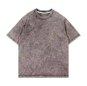 Camiseta Personalizada para Hombre, Lavada al Ácido, Estilo Vintage, 100% Algodón, Talla Grande, Impresión DTG, Etiqueta Privada OEM, Venta al Por Mayor - Product Image 6