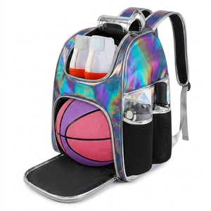 Wholesale Custom Logo Unisex Vintage Basketball <b>Backpack</b> <b>Waterproof</b> Oxford 78L Capacity Dry Air Cushion Belts Zipper Polyester - Product Image 6