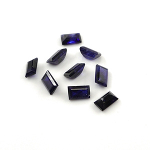 Saphirs bleus naturels de Bangkok, taille baguette calibrée 3x5mm, pierres précieuses naturelles facettées pour la création de bijoux - Product Image 6