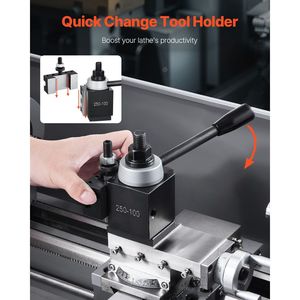 Set di 6 Portautensili a Cambio Rapido per Tornio, Tipo a Cuneo, Accessori per Portautensili da Tornitura, Adattatori per Portautensili Rapidi - Product Image 3