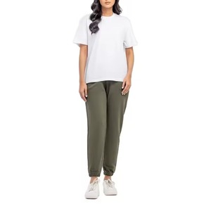 Pantalon de jogging ample et décontracté pour femme, taille élastique, longueur cheville, couleur bonbon, service OEM - Product Image 4