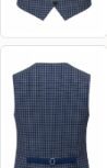 Chaleco de Negocios a Cuadros para Hombre, Uniforme de Oficina, Gilet - Product Image 2