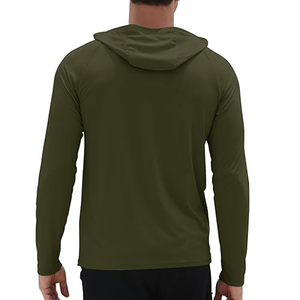 Wholesale Fishing <b>Hoodie</b> Upf 50 Performance Uv Protection <b>Long</b> <b>Sleeve</b> Custom Logo Hooded Blank Fishing <b>T</b>-<b>shirt</b> <b>T</b> <b>Shirts</b> - Product Image 2