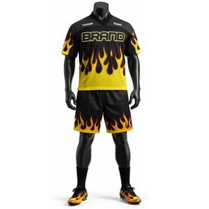 Ensemble de maillot et short de football américain de qualité supérieure, vêtements de sport respirants, 100% polyester, maillot et short de football américain - Product Image 3
